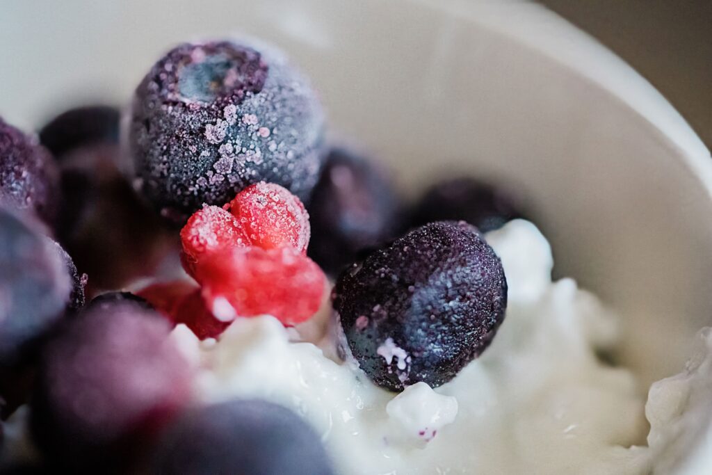 Heidelbeere Overnight Oats